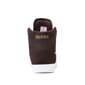 Supra Mens VAIDER High Top Shoes Demitasse/Copper | US-95250